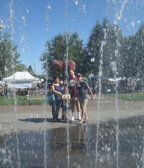 Photo through the fountain